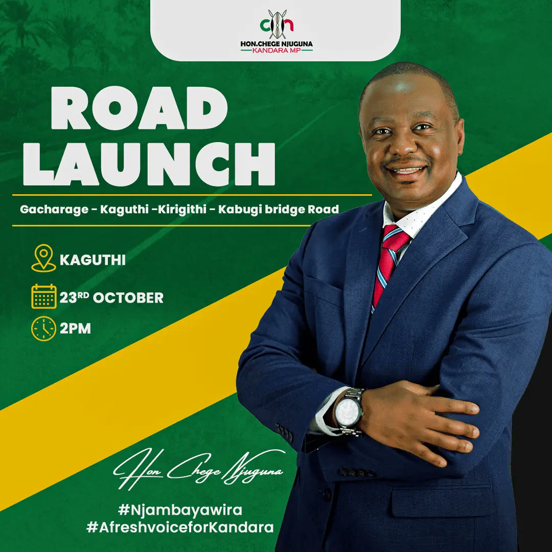 Chege Njuguna Road Launch Poster